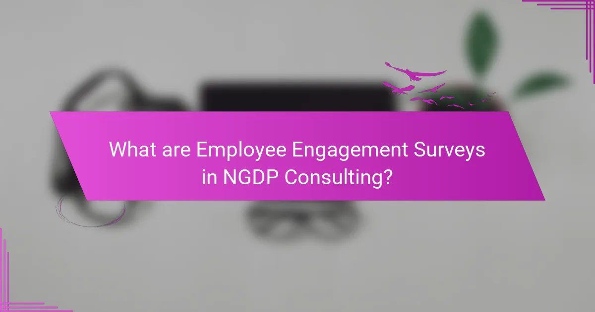 What are Employee Engagement Surveys in NGDP Consulting?