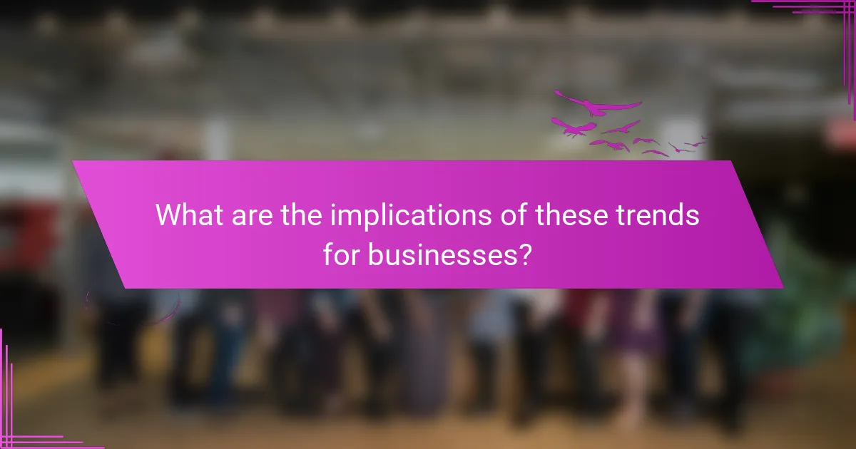 What are the implications of these trends for businesses?