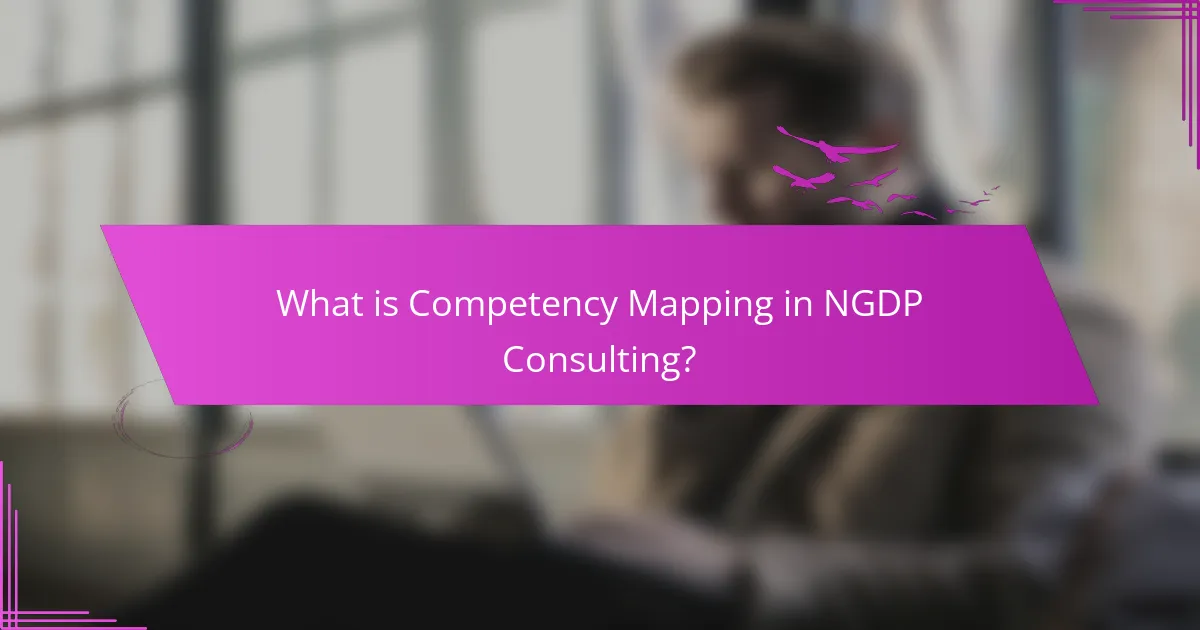 What is Competency Mapping in NGDP Consulting?