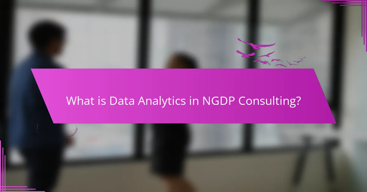 What is Data Analytics in NGDP Consulting?