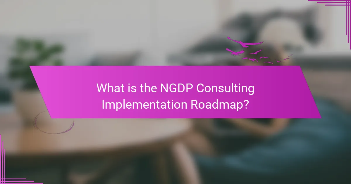 What is the NGDP Consulting Implementation Roadmap?